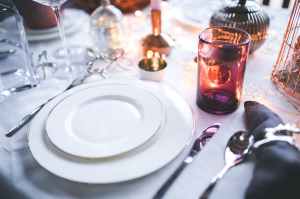 white tableware
